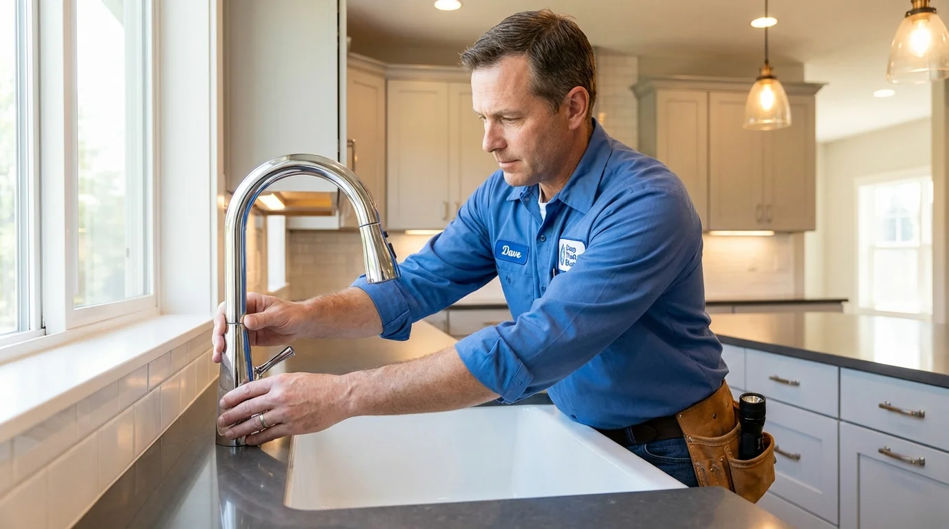 Kitchen faucet installation by Johns Plumbing LLC in Runge